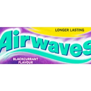AIRWAVES Blackcurrant flavour Sugar Free Chewing Gum 10 Pieces