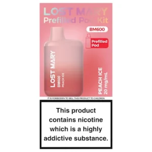 Lost Mary BM600 Peach Ice Prefilled Pod Kit 20mg/ml