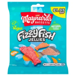 Maynards Bassetts Fizzy Fish Jelly 130g