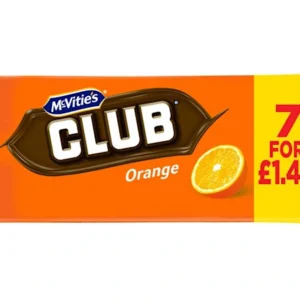 McVitie's Club Orange Bars 7 x 22g (154g)