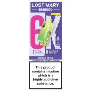 lost-mary-bm6000-double-apple-refillable-kit-20mg-ml